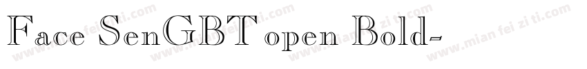 Face SenGBT open Bold字体转换